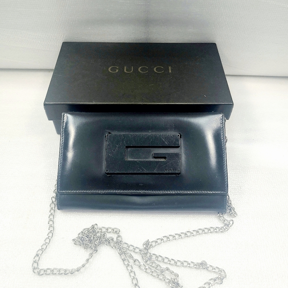 Gucci Leather Wallet On Chain
